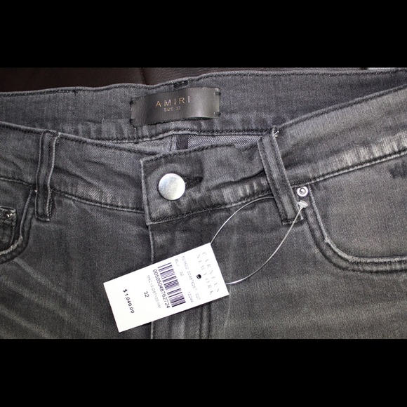 Mike Amiri PPX1 Grey Distressed Jeans - Picture 1 of 6